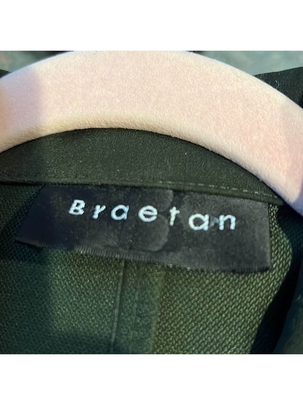 Braetan Olive Green Blazer Size Medium - Picture 7 of 8